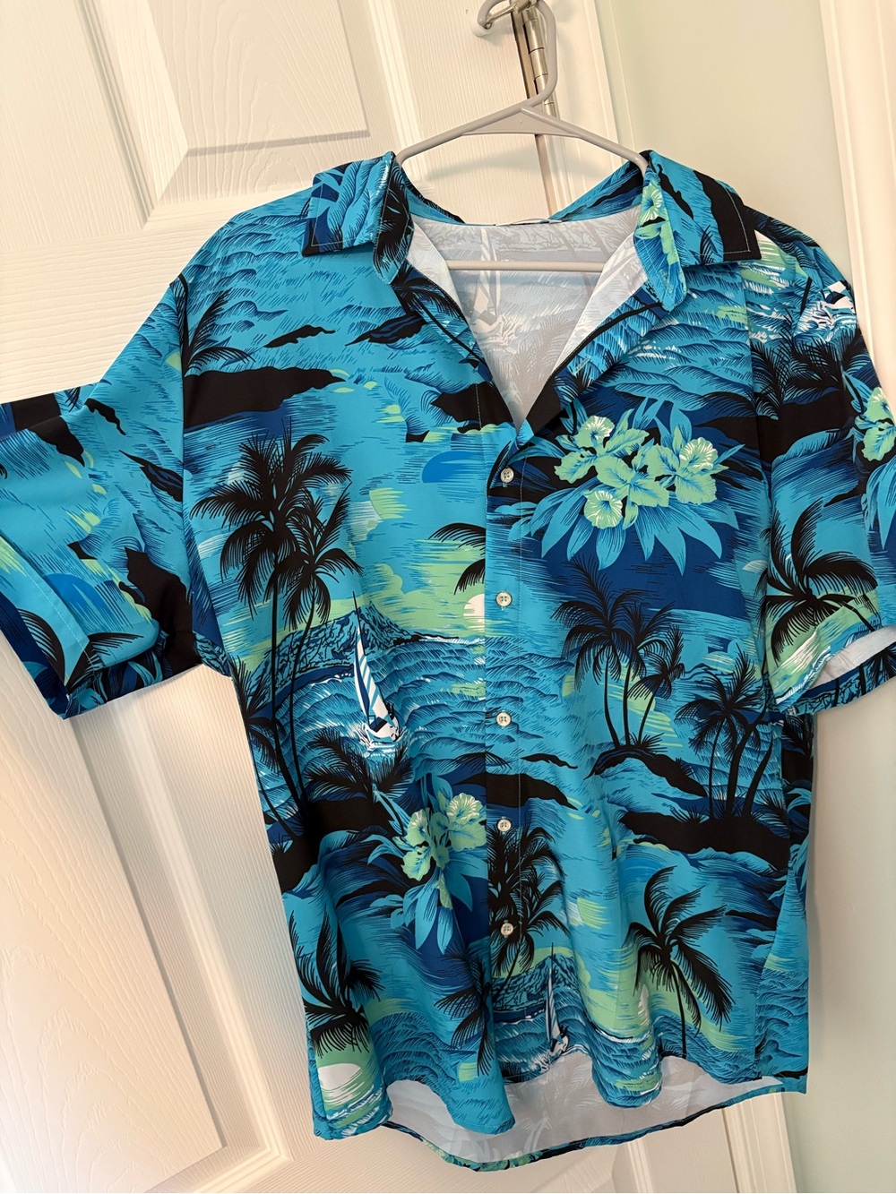 Tropical Blue Hawaiian Shirt - Short Sleeve